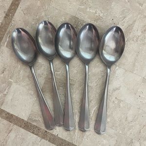 Vollrath lot of 5 stainless steel teaspoons